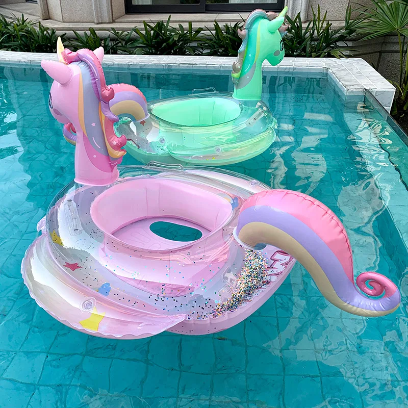 Pool Float Ring Inflatable - حلقة سباحة يونيكورن قابلة للنفخ للأطفال