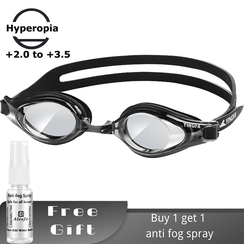 Swim Goggles Anti Fog Uv - نظارات السباحة لقصر النظر الشيخوخي للبالغين