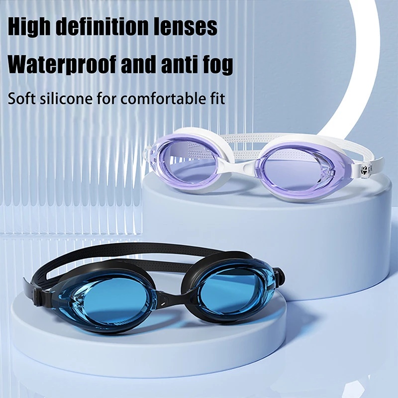 Swim Goggles Anti Fog Uv - نظارات سباحة احترافية للبالغين والرجال والنساء،