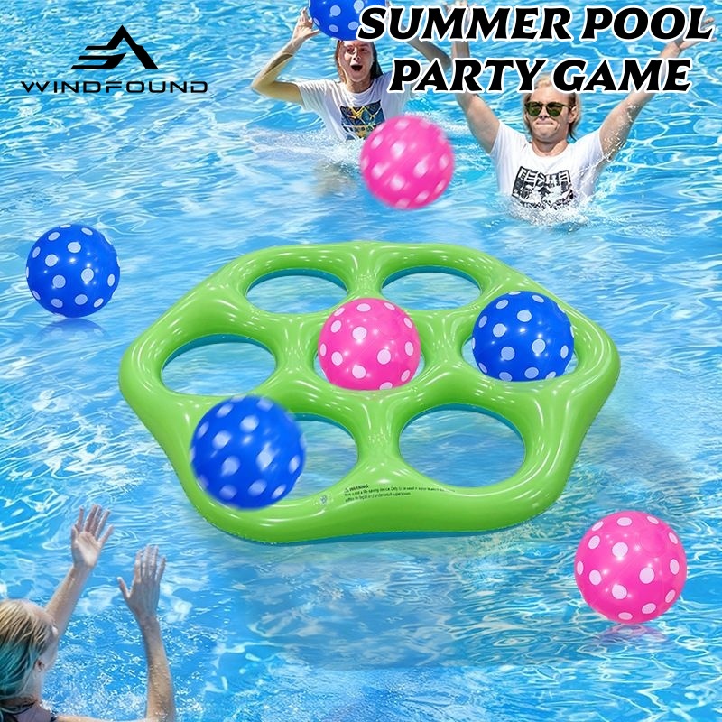 Pool Float Ring Inflatable - لعبة رمي الحلقات السداسية القابلة للنفخ