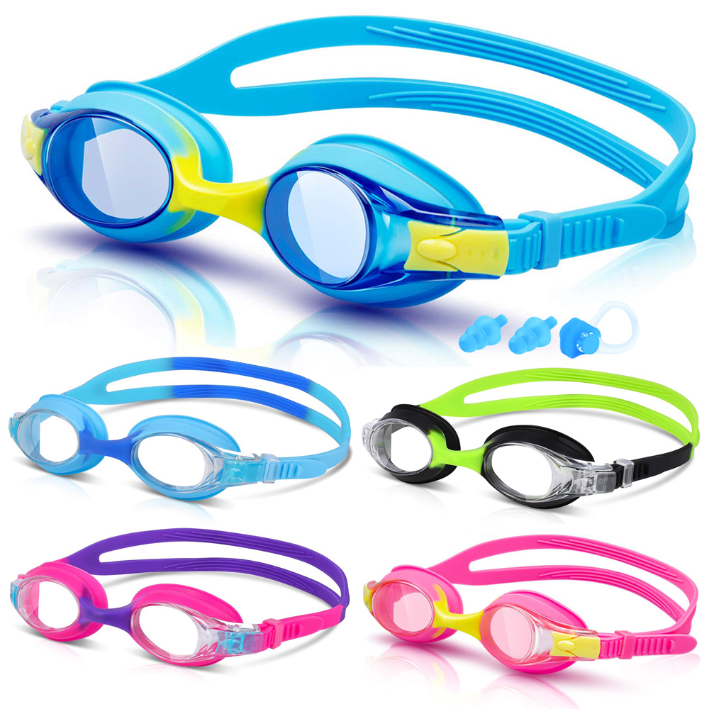 Swim Goggles Anti Fog Uv - نظارات السباحة للأطفال الشباب 3-14 سنة