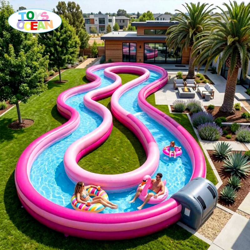 Water Slide Inflatable - نهر مائي قابل للنفخ للاستخدام التجاري،