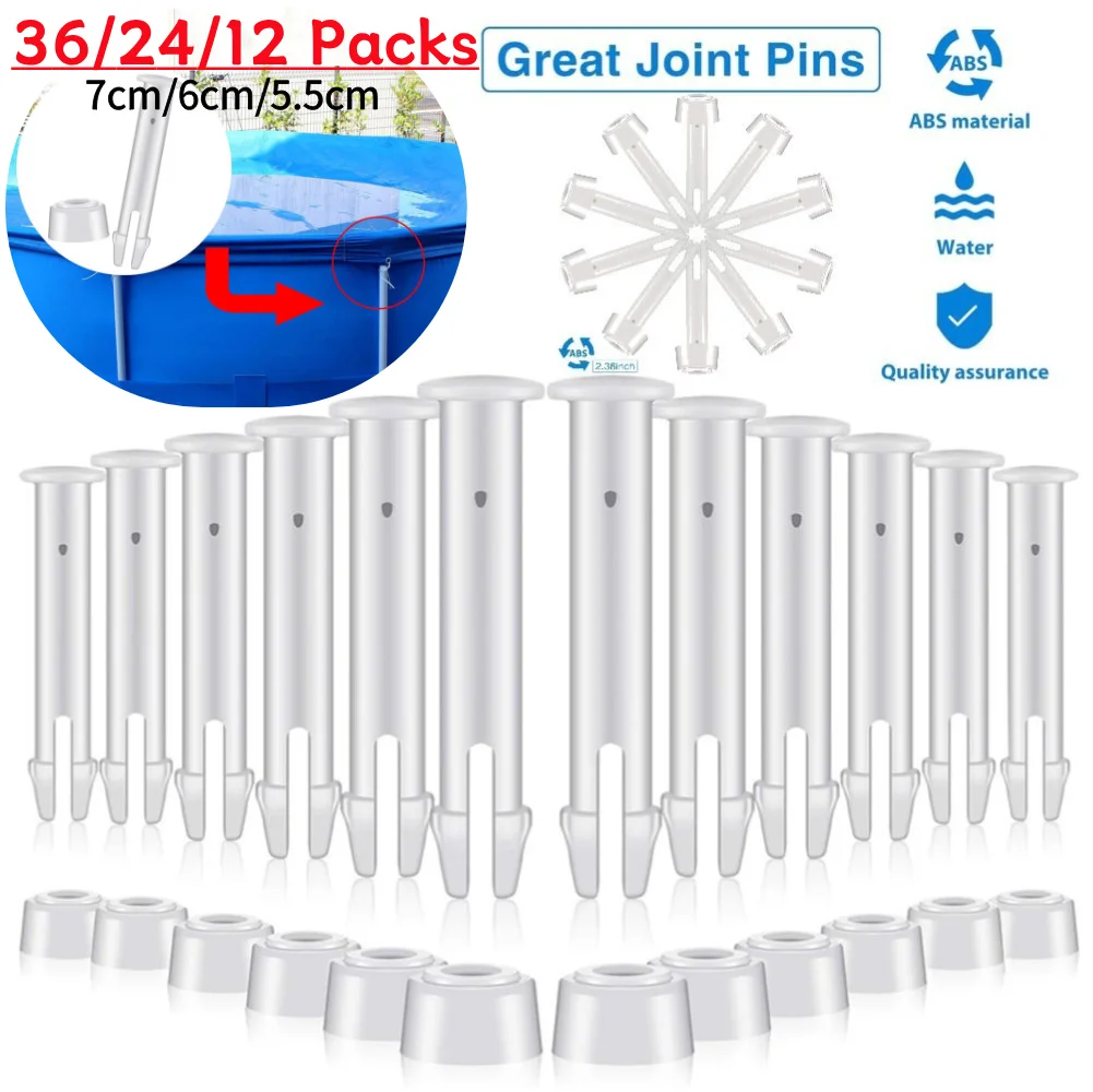 Pool Ladder Above Ground - 36/24/12 مجموعات من دبابيس وصلات البلاستيك