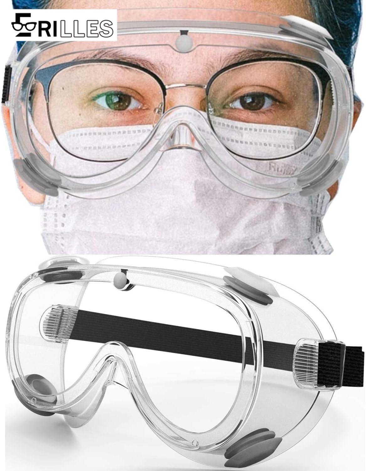 Swim Goggles Anti Fog Uv - نظارات أمان للرياضات المائية، مضادة للضباب