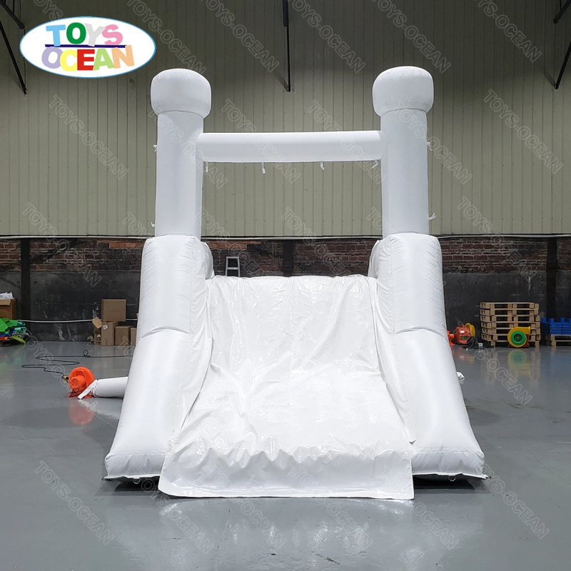 Water Slide Inflatable - زحليقة مائية بيضاء مخصصة للفناء الخلفي،
