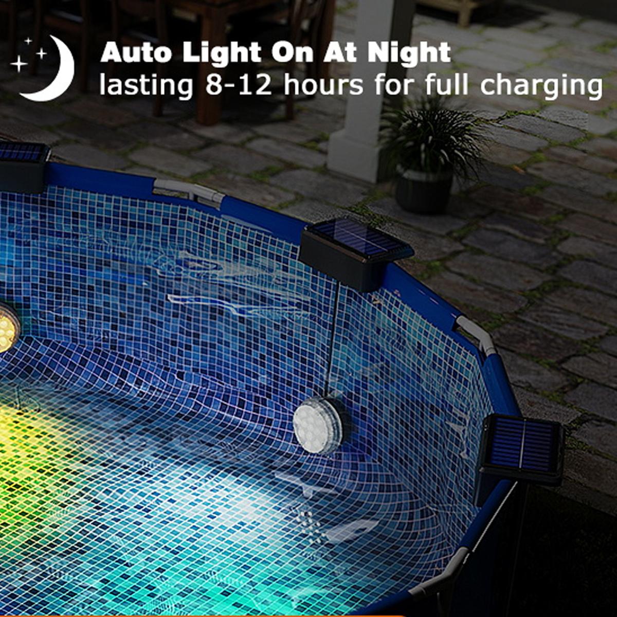 إضاءة حمام سباحة شمسية تحت الم - مراجعة Pool Light Solar Rechargeable وسعره