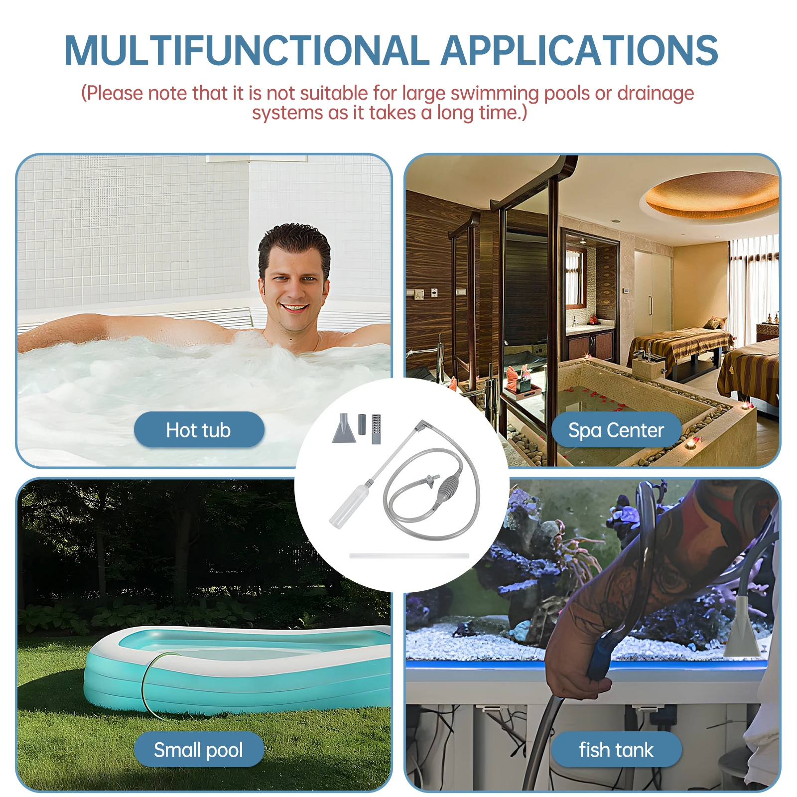 مكنسة كهربائية بحوض استحمام سا - مراجعة Pool Vacuum Manual وسعره