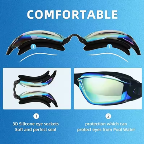 نظارات سباحة للبالغين، مضادة ل - مراجعة Swim Goggles Anti Fog Uv وسعره
