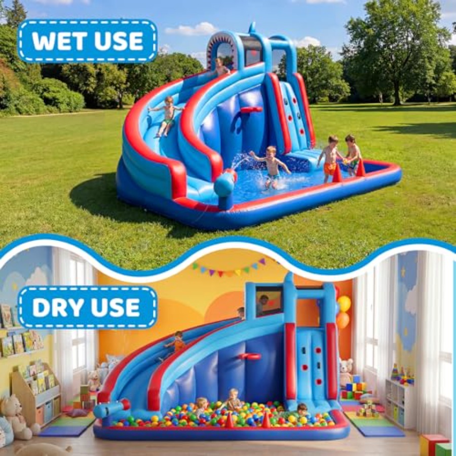 زحليقة مائية قابلة للنفخ للأطف - مراجعة Water Slide Inflatable وسعره