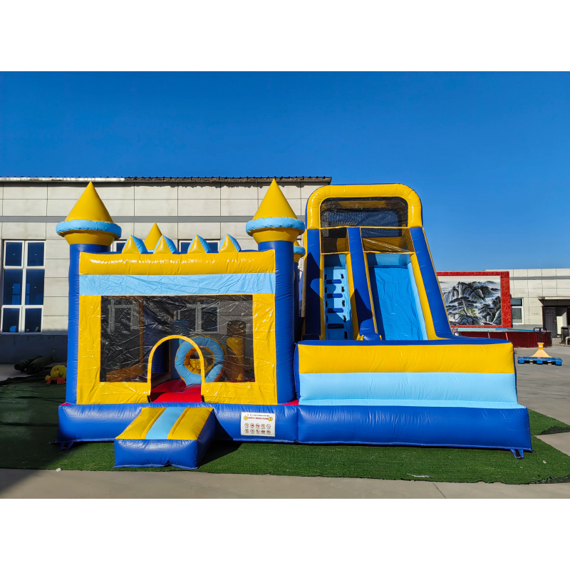 قلعة قابلة للنفخ تجارية 4 في 1 - مراجعة Water Slide Inflatable وسعره