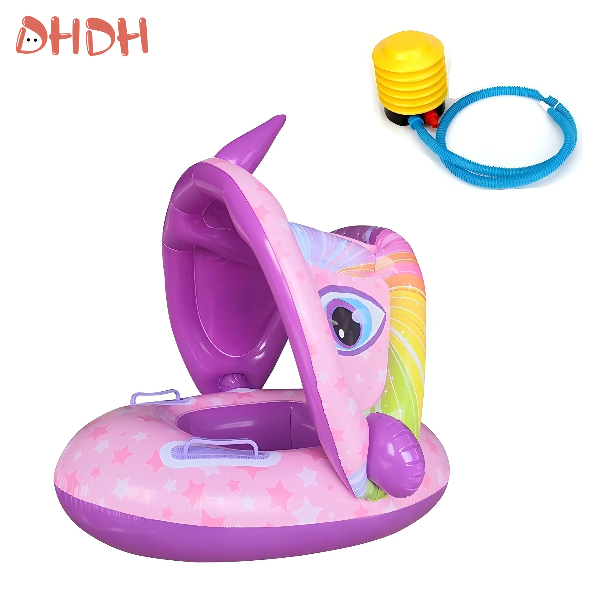 عوامة سباحة للأطفال مع مظلة شم - مراجعة Pool Float Ring Inflatable وسعره