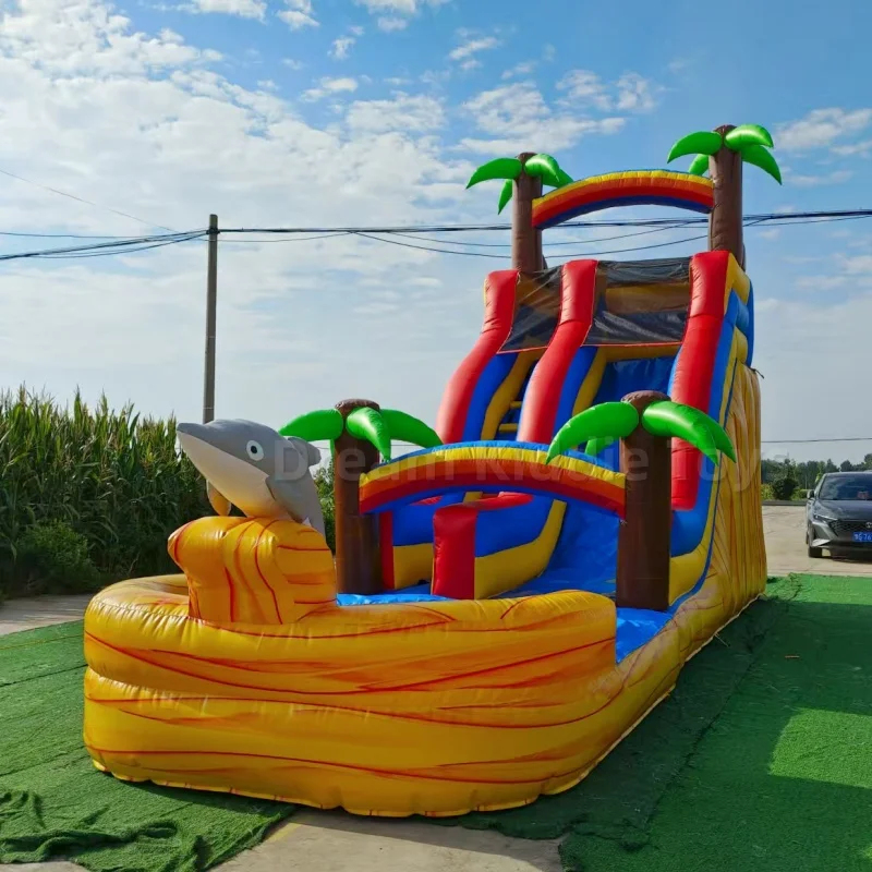 زحليقة مائية قابلة للنفخ بتصمي - مراجعة Water Slide Inflatable وسعره
