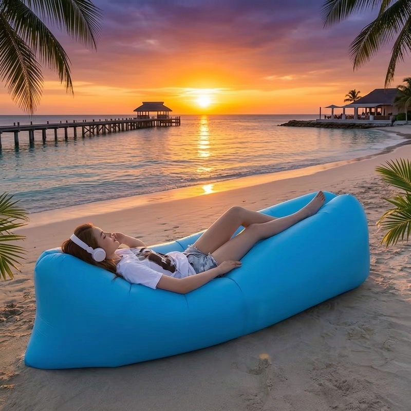 أريكة هوائية محمولة قابلة للنف - مراجعة Pool Lounger Inflatable وسعره