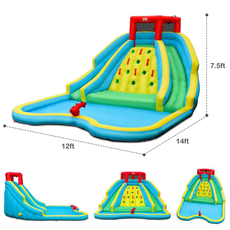 حديقة مائية قابلة للنفخ مع منز - مراجعة Water Slide Inflatable وسعره