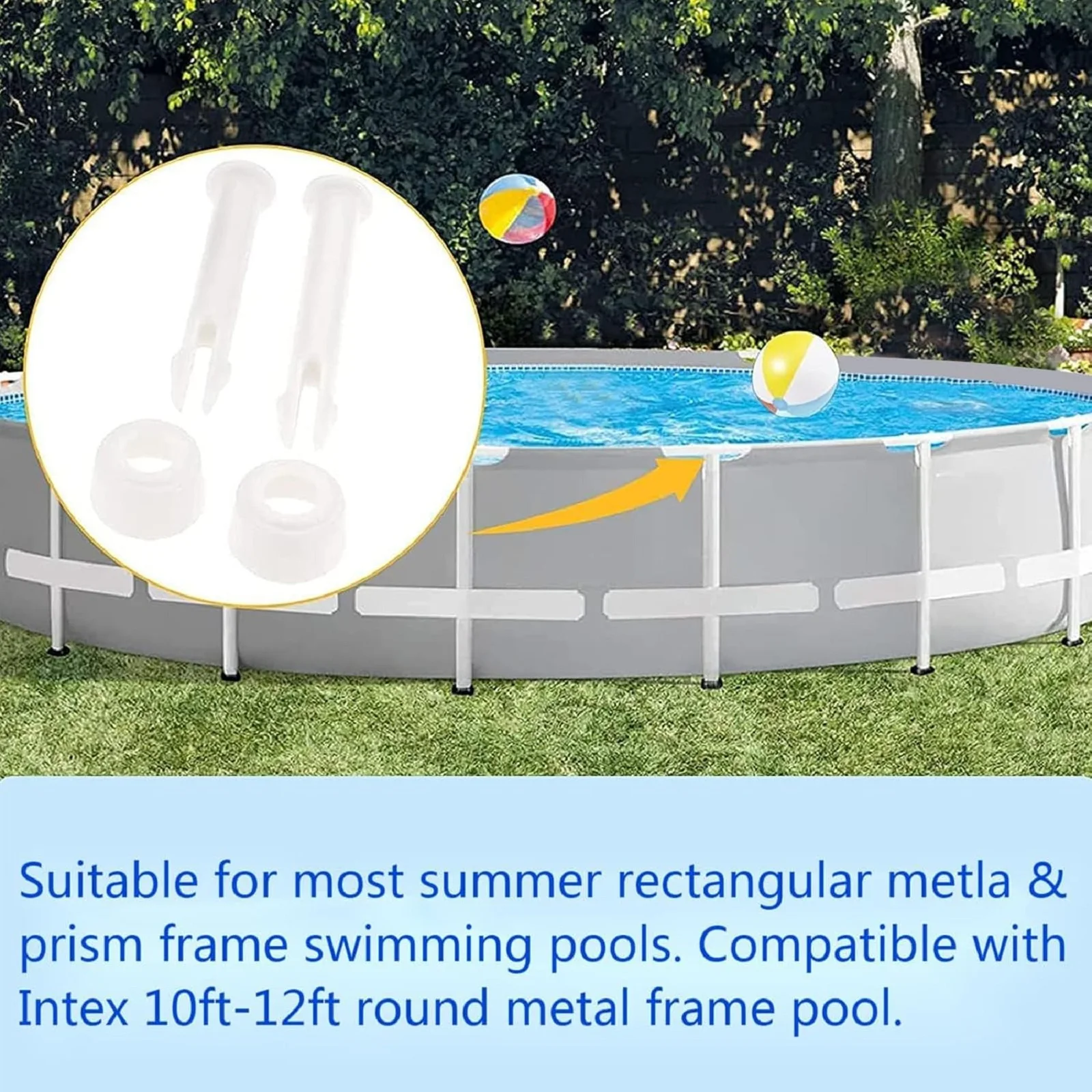 12 قطعة من دبابيس وصلات حمام ا - مراجعة Pool Ladder Above Ground وسعره