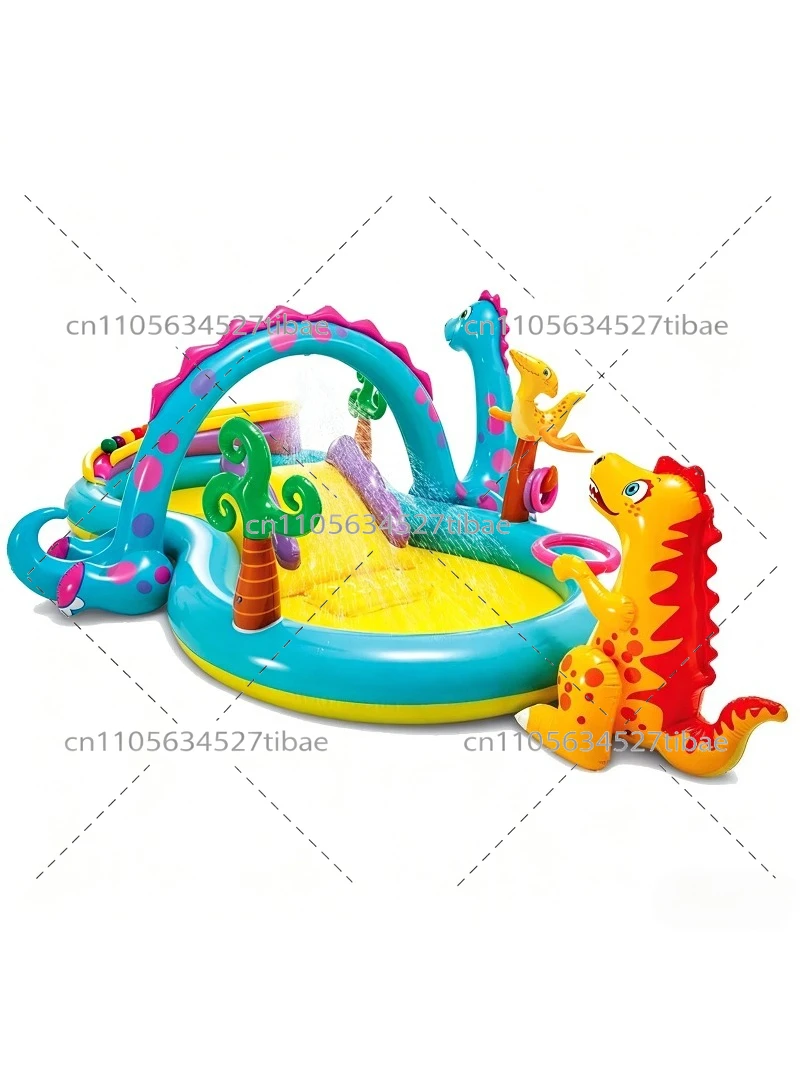 حوض سباحة قابل للنفخ للأطفال ب - مراجعة Water Slide Inflatable وسعره