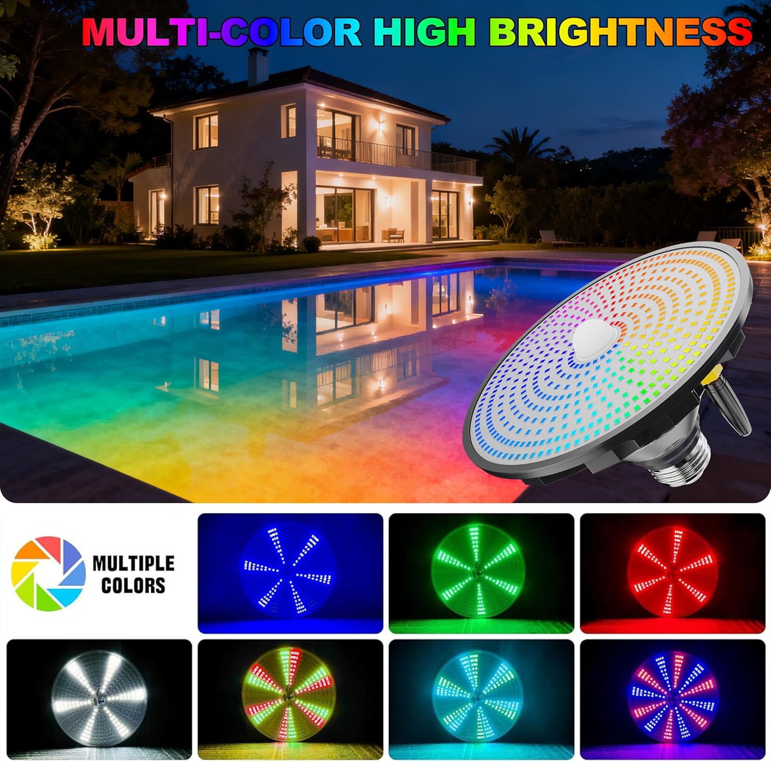 أضواء حمام السباحة الشمسية متع - مراجعة Pool Light Solar Rechargeable وسعره