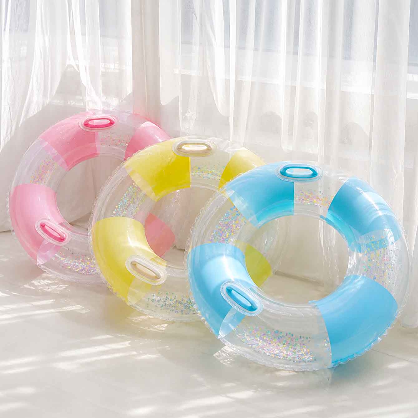 عوامة مسبح قابلة للنفخ بمقابض  - مراجعة Pool Float Ring Inflatable وسعره
