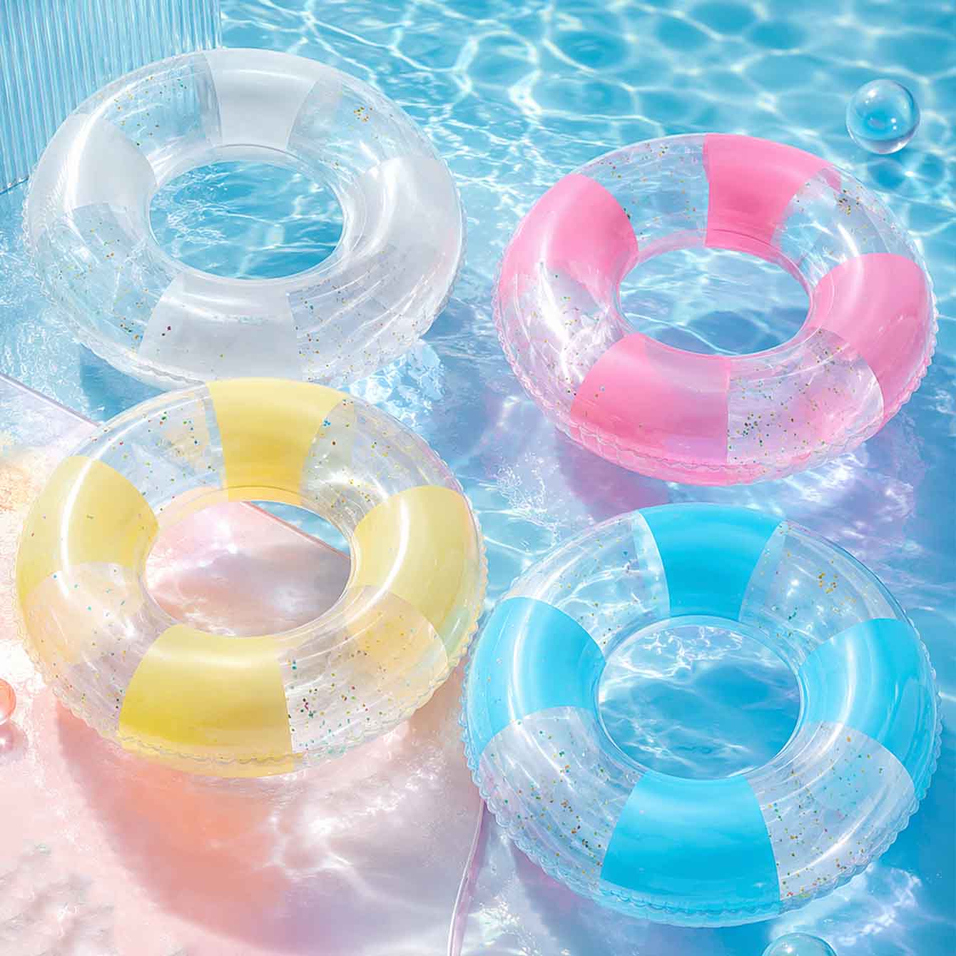 عوامة مسبح قابلة للنفخ بمقابض  - مراجعة Pool Float Ring Inflatable وسعره