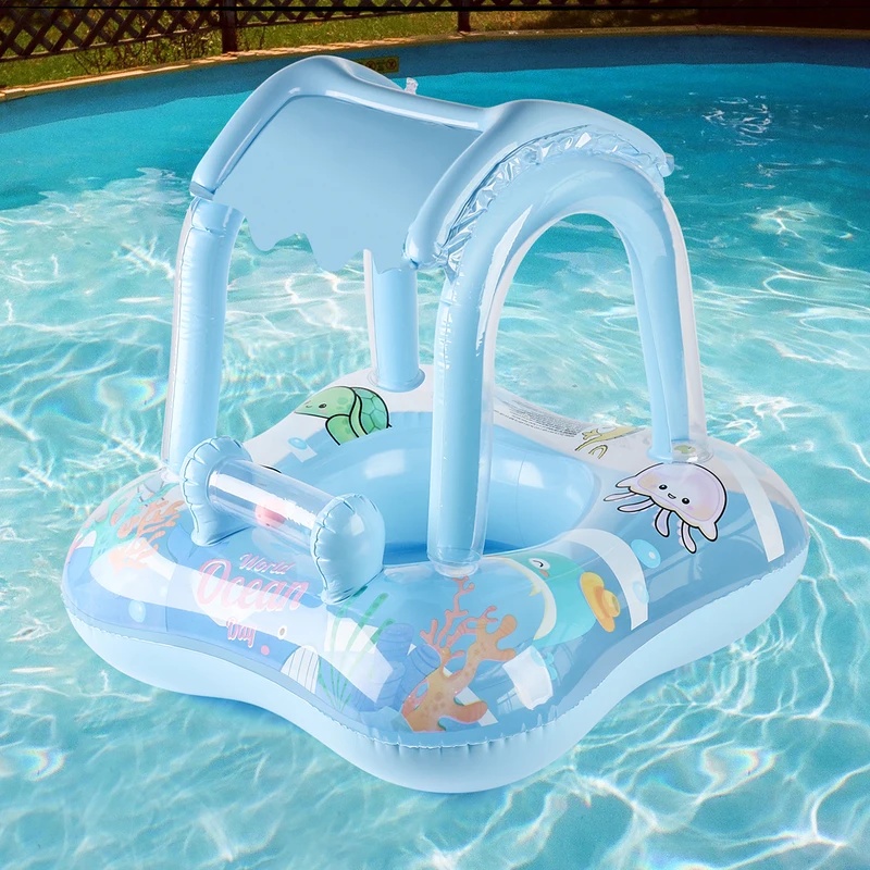 عوامة مسبح قابلة للنفخ مع مظلة - مراجعة Pool Lounger Inflatable وسعره