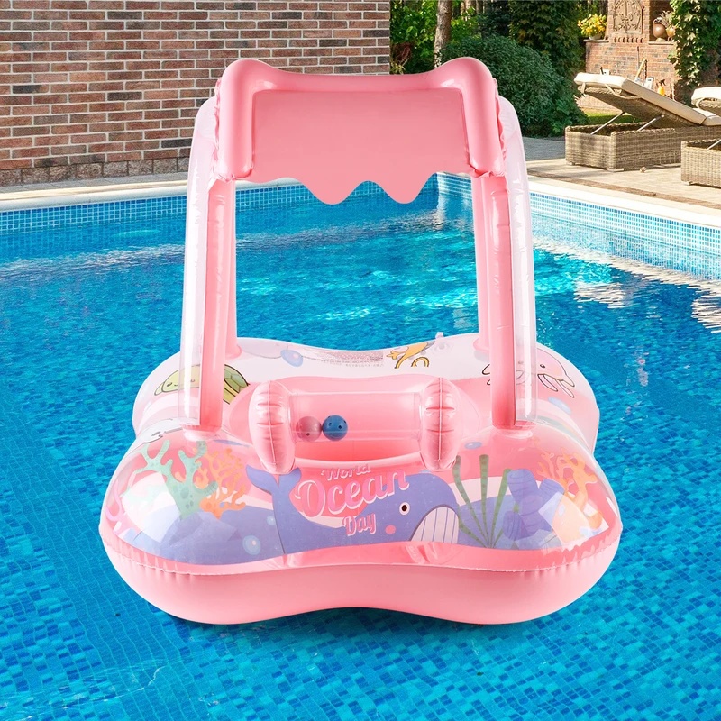 عوامة مسبح قابلة للنفخ مع مظلة - مراجعة Pool Lounger Inflatable وسعره