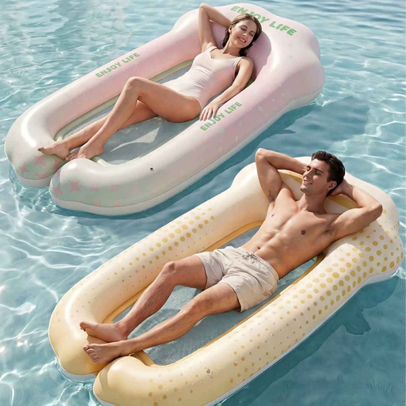 أرجوحة مائية قابلة للنفخ، عوام - مراجعة Pool Lounger Inflatable وسعره