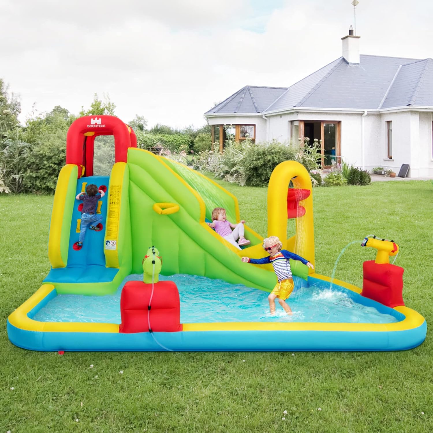 حديقة مائية قابلة للنفخ ضخمة ل - مراجعة Water Slide Inflatable وسعره