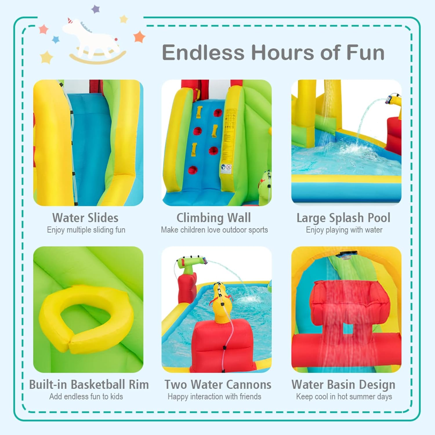 حديقة مائية قابلة للنفخ ضخمة ل - مراجعة Water Slide Inflatable وسعره