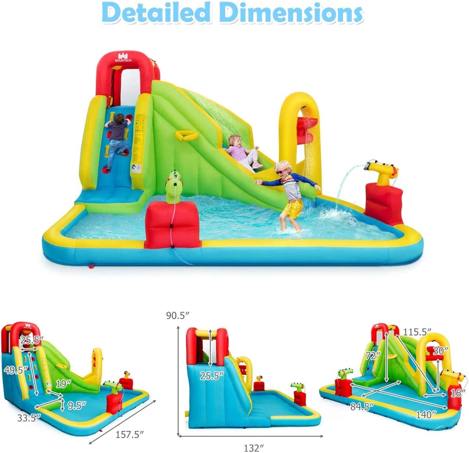 حديقة مائية قابلة للنفخ ضخمة ل - مراجعة Water Slide Inflatable وسعره
