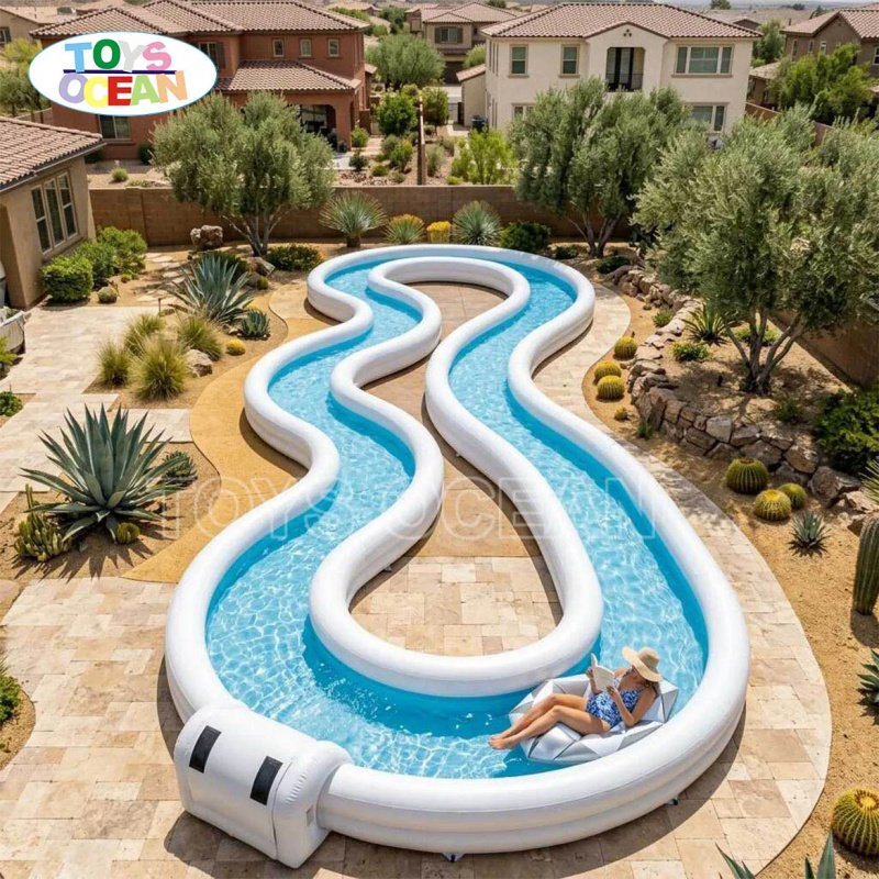 نهر مائي قابل للنفخ للاستخدام  - مراجعة Water Slide Inflatable وسعره