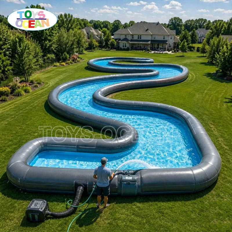 نهر مائي قابل للنفخ للاستخدام  - مراجعة Water Slide Inflatable وسعره