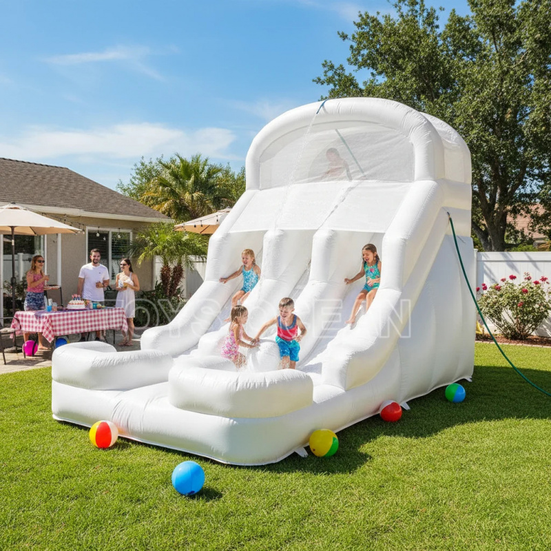 زحليقة مائية قابلة للنفخ للأطف - مراجعة Water Slide Inflatable وسعره