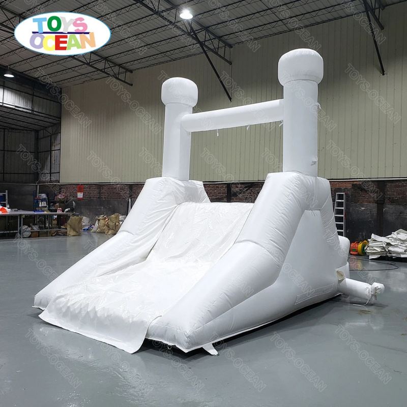 زحليقة مائية بيضاء مخصصة للفنا - مراجعة Water Slide Inflatable وسعره